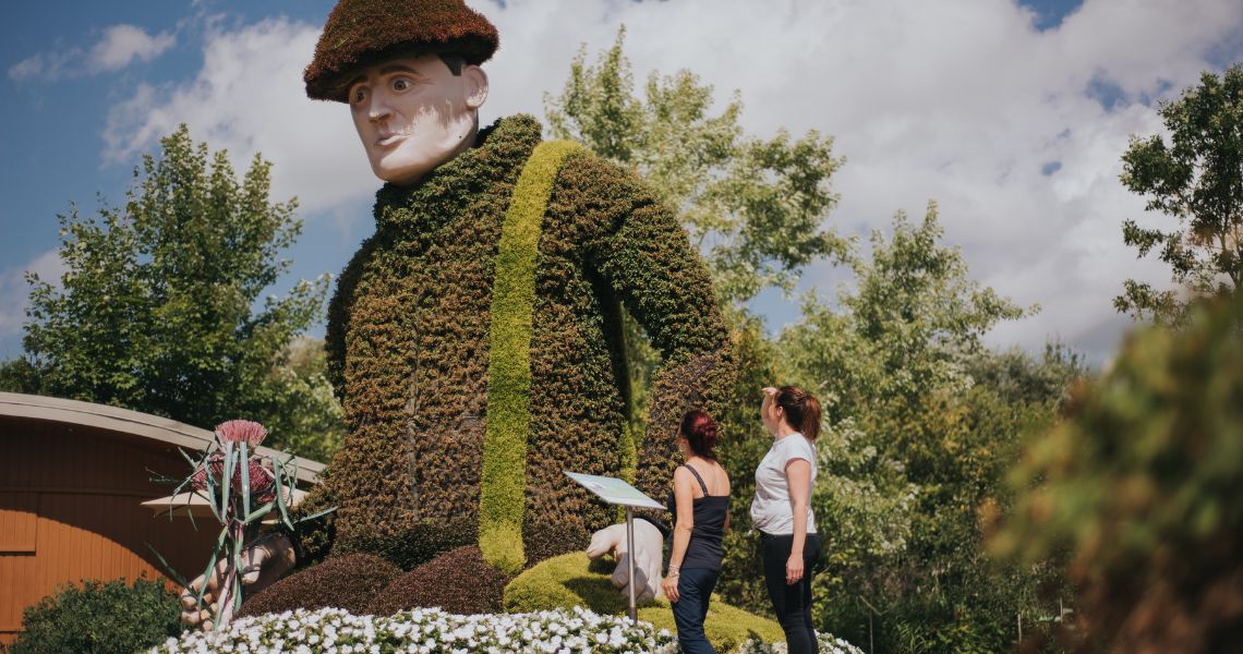 Parc Marie-Victorin, le premier à avoir eu des mosaïcultures